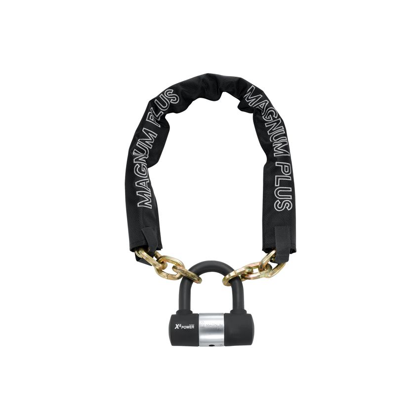 Zapięcie rowerowe MAGNUM 3040 ŁAŃCUCH - 8mm 85cm - 5 x Klucze z kodem + KŁÓDKA (NEW) 