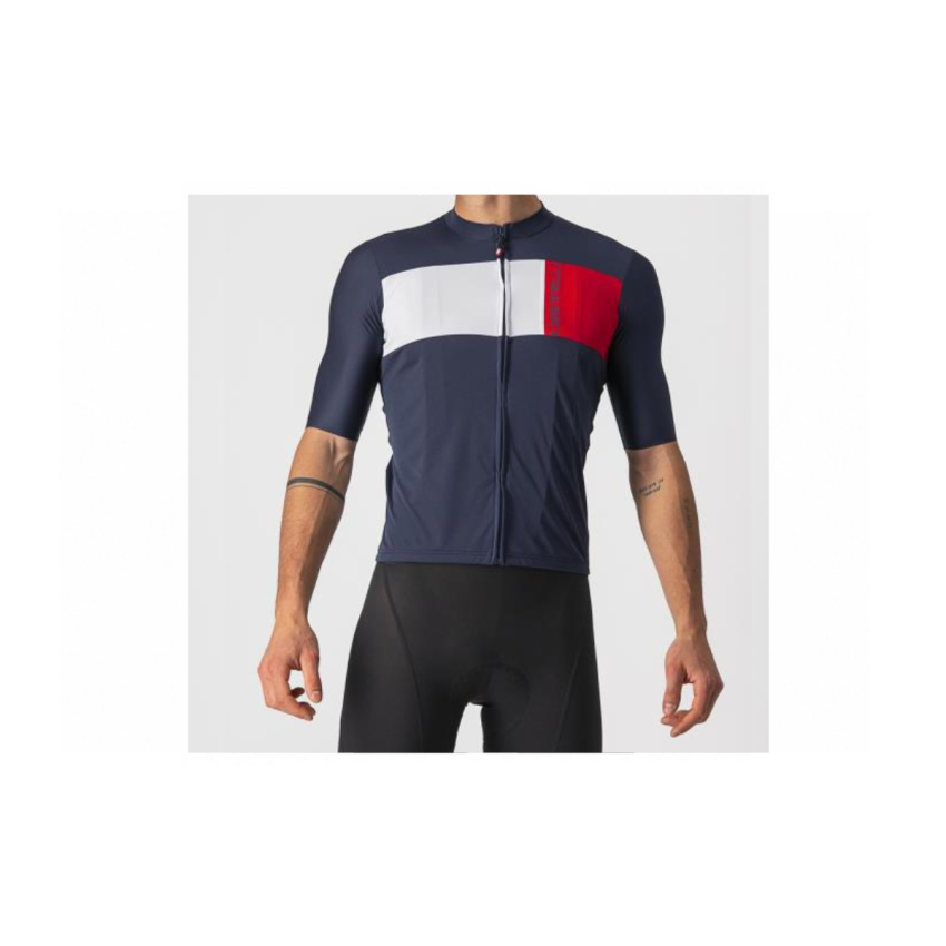 Koszulka CASTELLI Prologo 7 Savile Blue Gray Red