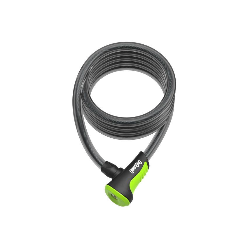 Zapięcie rowerowe ONGUARD NEON 8156GR Linka - 12mm 180cm - uchwyt + 2 x Klucze z kodem zielone (NEW) 