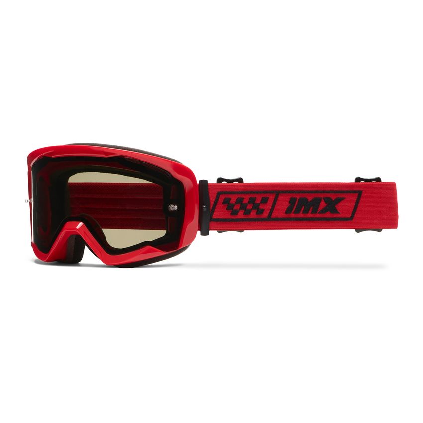 Gogle IMX Endurance Race Red Gloss/Red (szyba dark smoke + clear)