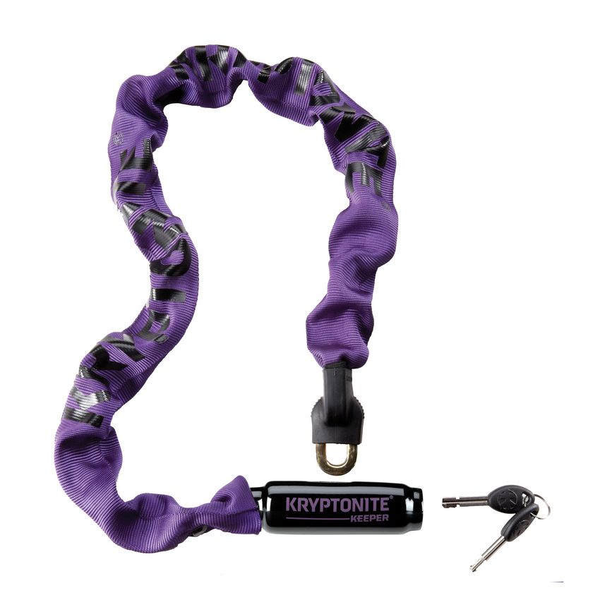 KRYPTONITE ZAPIĘCIE ŁAŃCUCHOWE KRYPTONITE KEEPER 785 INTEGRATED CHAIN PURPLE 0,7CM X 85CM 