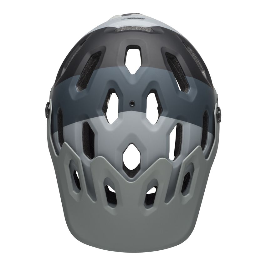 BELL SUPER 3 downdraft matte gray gunmetal kask-M