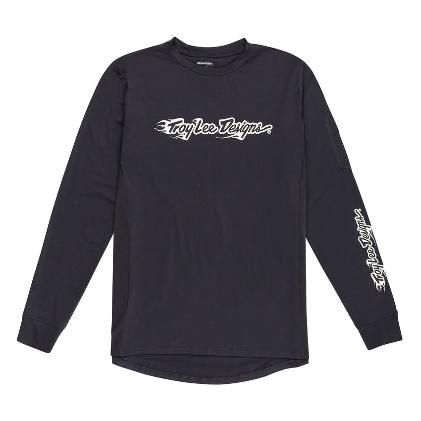 Koszulka TLD Ruckus LS Ride Tee Burn Out Carbon