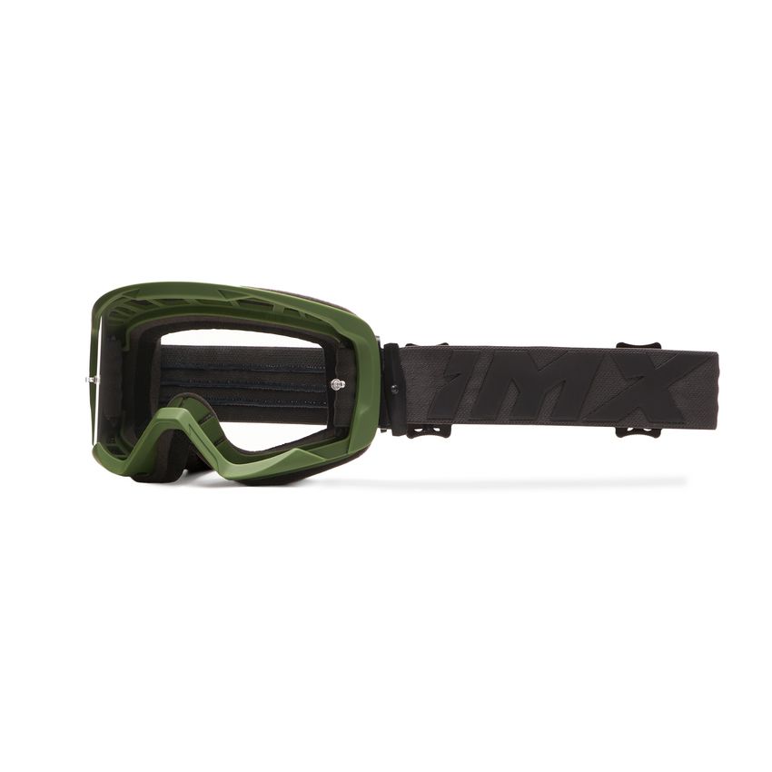 Gogle IMX Endurance Flip Green Matt/Black (szyba dark smoke + clear)