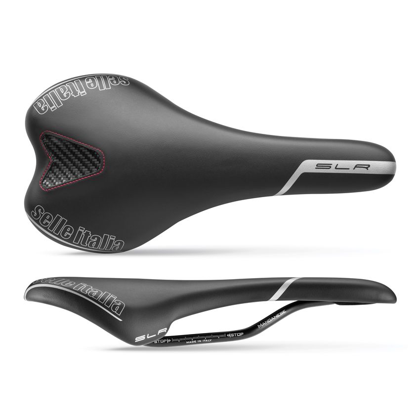 Siodło SELLE ITALIA SLR TM S (id match - S1) manganese tube 7, duro-tek, czarne (NEW) 