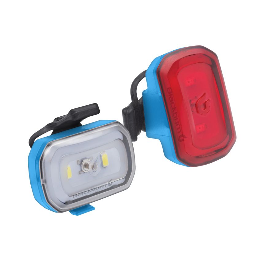 Zestaw lampki BLACKBURN CLICK USB przód 60 lumenów, CLICK USB tył 20 lumenów niebieskie (NEW) 