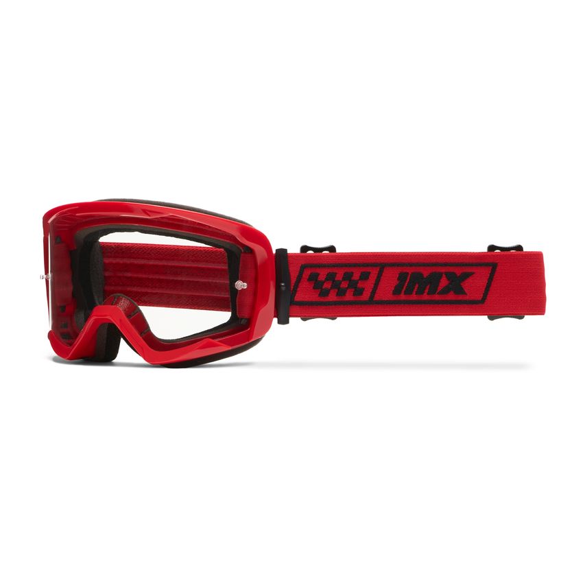 Gogle IMX Endurance Race Red Gloss/Red (szyba dark smoke + clear)