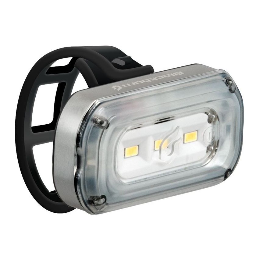 Lampka przednia BLACKBURN CENTRAL 100 USB, 100 lumenów srebrna 