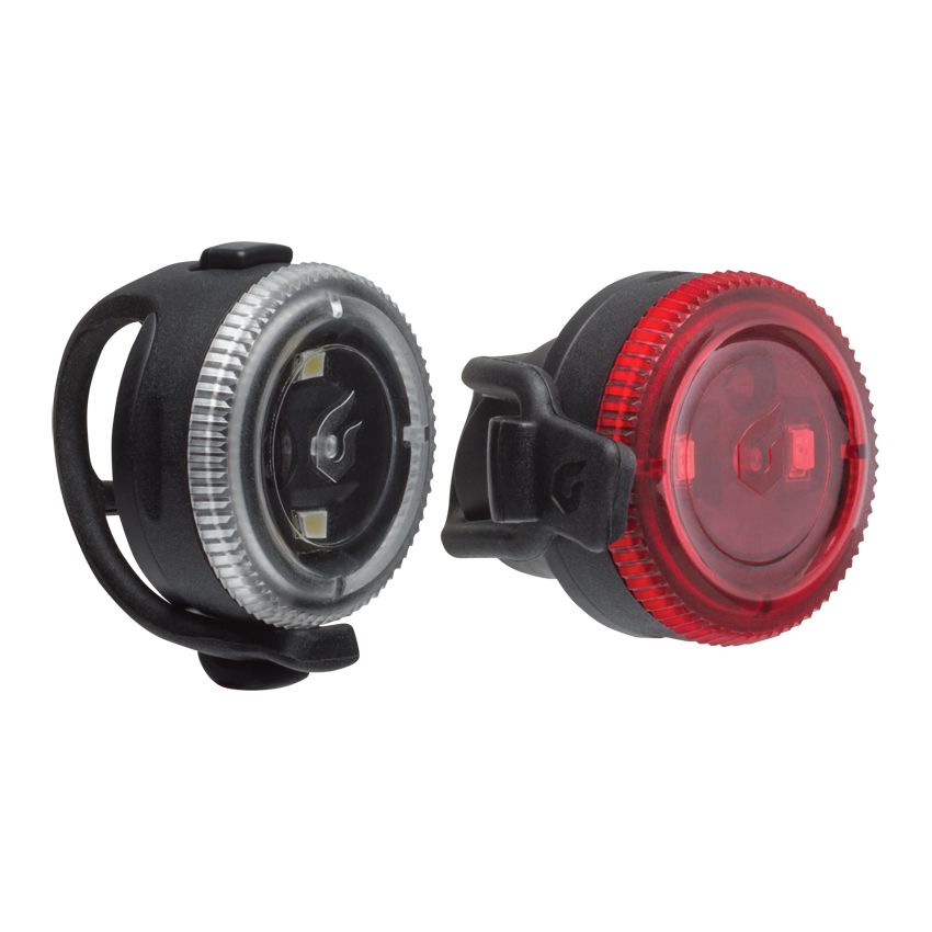 Zestaw lampki BLACKBURN CLICK przód 20 lumenów, CLICK tył 4 lumeny czarne (NEW) 
