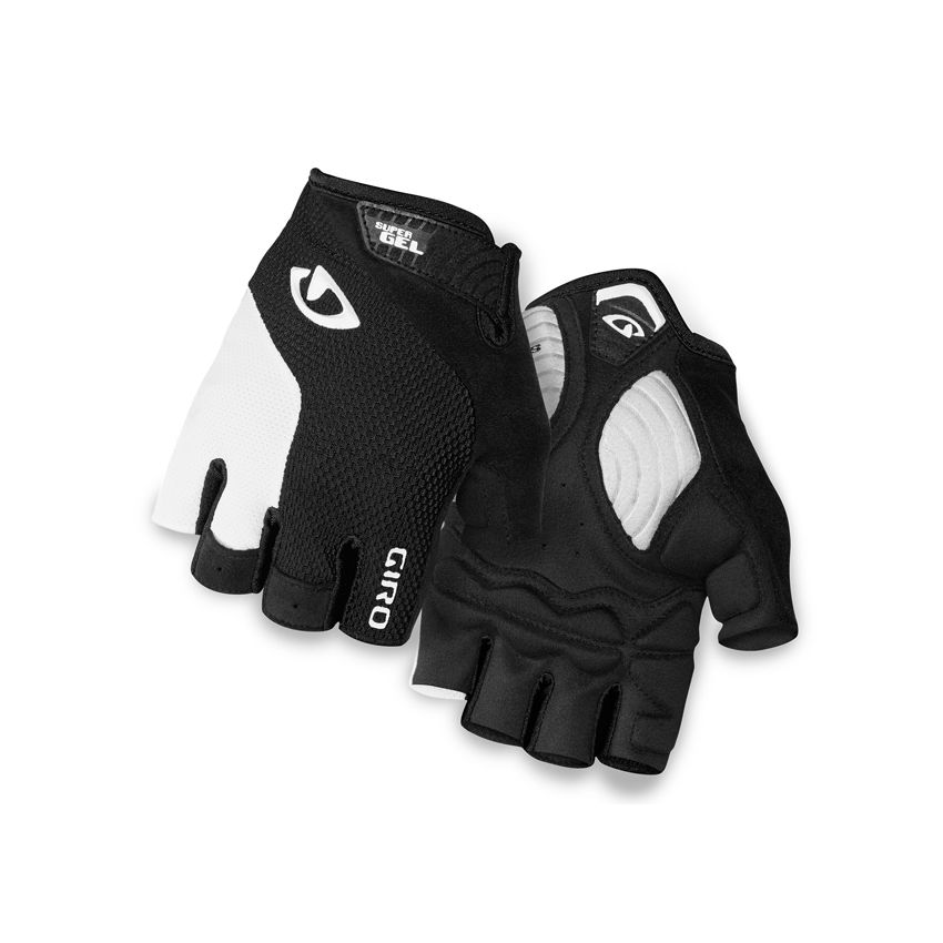 Rękawiczki męskie GIRO STRADE DURE SG krótki palec white black roz. XXL (obwód dłoni od 267 mm / dł. dłoni od 211 mm) (NEW) 