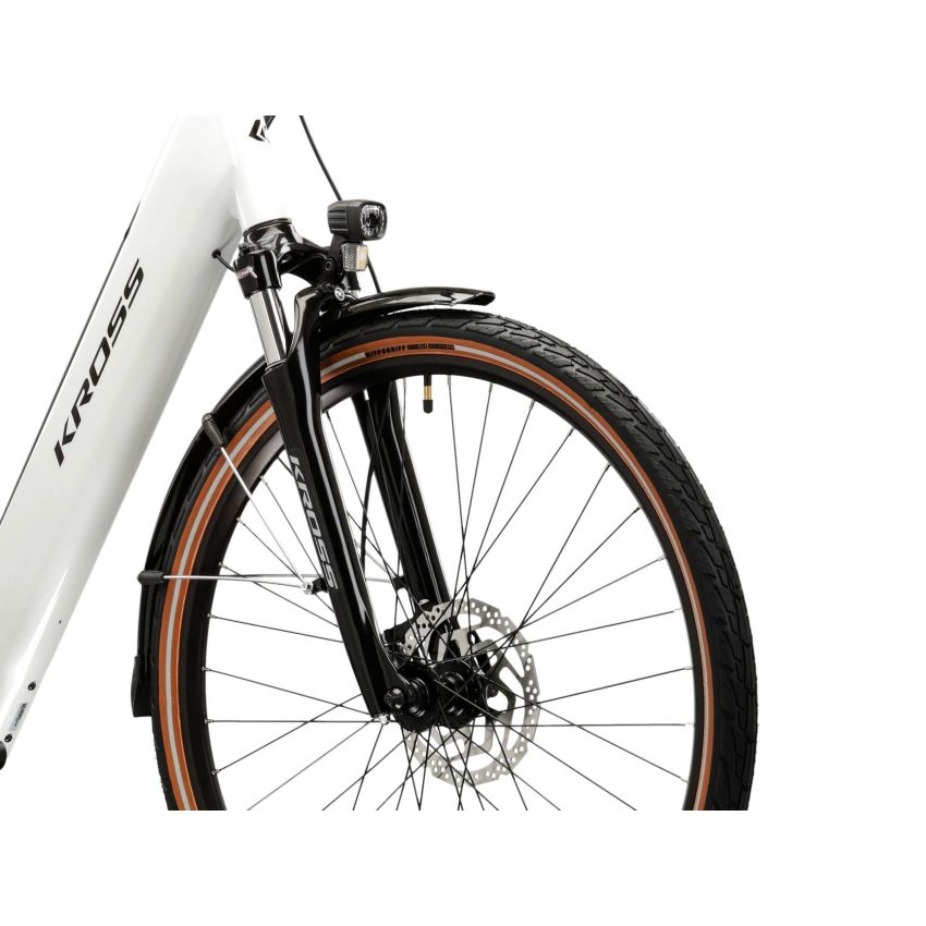 Rower KROSS Trans Hybrid 1.0 Perłowy