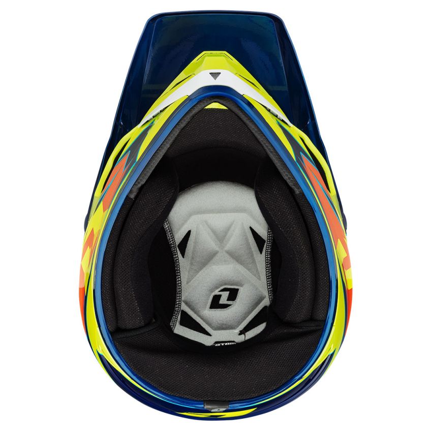 ONE INDUSTRIES ATOM XWING HELMET WHT/NAV/CHAR M 