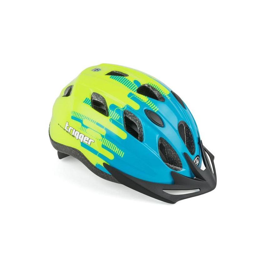  Kask AUTHOR TRIGGER niebiesko-żółty 52-56 