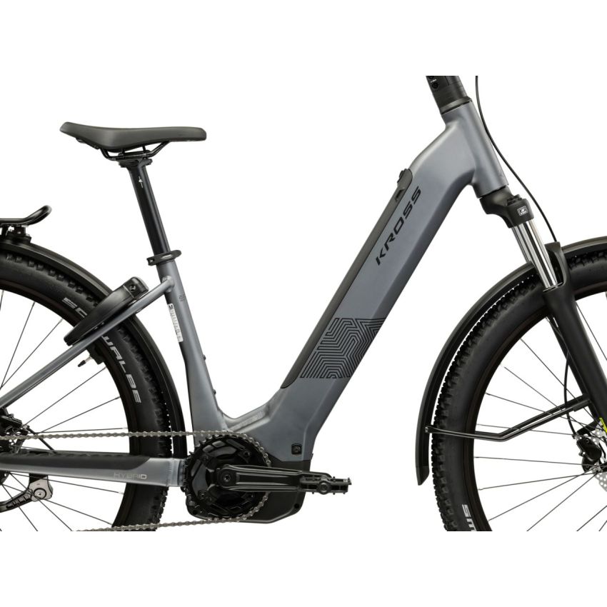 Rower KROSS Influx Hybrid Suv 2.0 600 Szary/Czarny