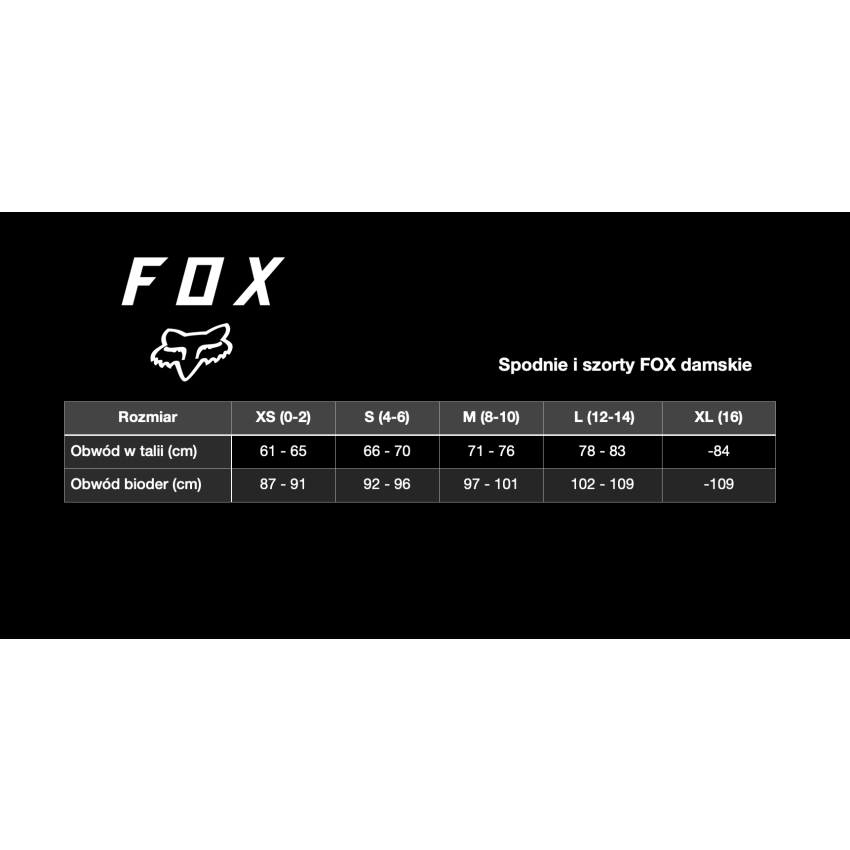 Spodenki FOX Lady Flexair Lite M black