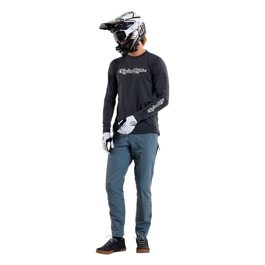 Koszulka TLD Ruckus LS Ride Tee Burn Out Carbon