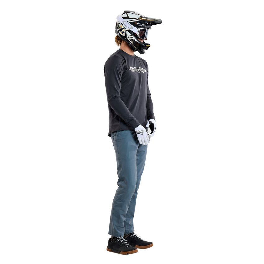 Koszulka TLD Ruckus LS Ride Tee Burn Out Carbon