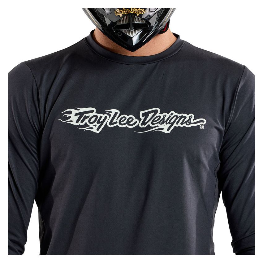 Koszulka TLD Ruckus LS Ride Tee Burn Out Carbon