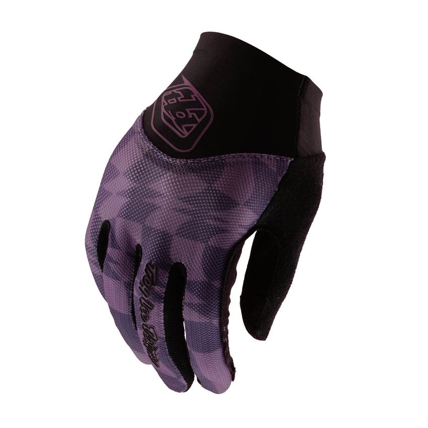 Rękawiczki damskie TLD Ace 2.0 Twisted Checkers Deep Purple