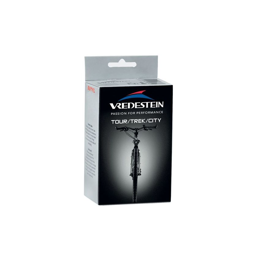 Dętka trekking VREDESTEIN Tour/Trek/City 27x1.5 - 28x1.5/8/x1.5 (32/47-609/635), Presta 50mm, 185g (NEW)