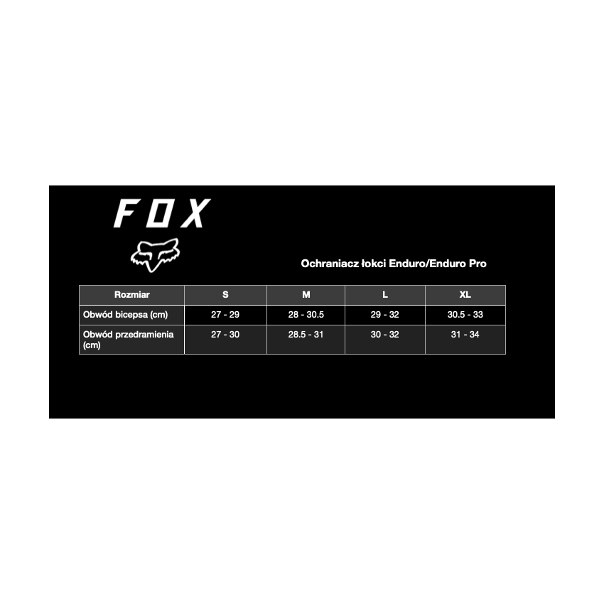 Ochraniacz łokci FOX Enduro Pro XXL czarny