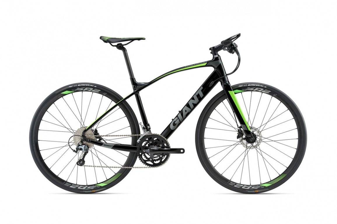 GIANT FastRoad SLR 1 Black Green Graphite