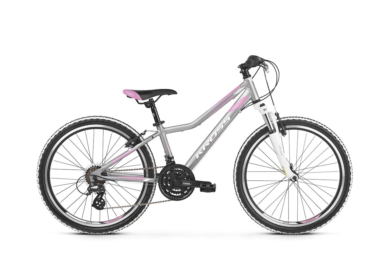 Rower KROSS Lea JR 2.0 koło 24" Silver Pink White Bikerhouse Kraków