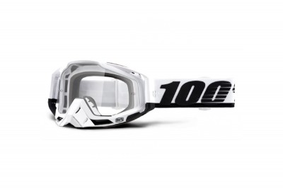 Gogle 100% Racecraft Stuu (Szyba Przezroczysta Anti-Fog, LT 88%-92% + 10 Zrywek)