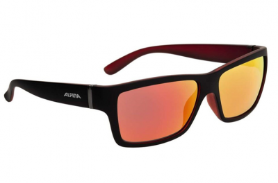 ALPINA okulary Kacey kolor black matt-red szkło RED mirror