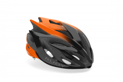 Kask Rudy Project RUSH BLACK-ORANGE (SHINY)
