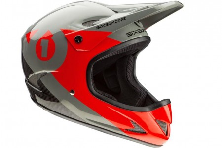 SIXSIXONE Kask RAGE Silver Red