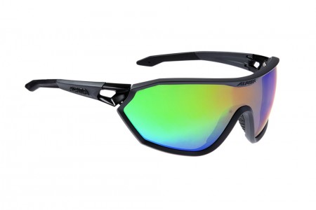 ALPINA okulary S-WAY VLM+ kolor coal matt black szkło rainbow mirror S1-4 Fogstop Hydrophob