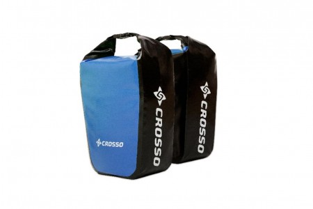CROSSO sakwy rowerowe Crosso Dry SMALL 30L Aventure- Click system  Blue