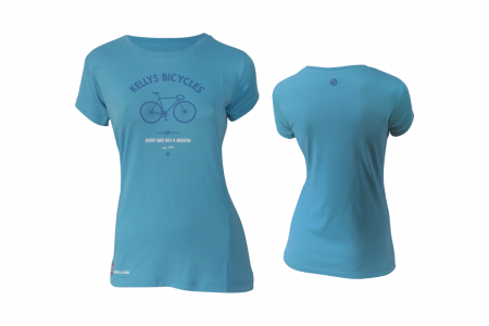 Koszulka KELLYS Women's Bike Mission krótki rękaw Blue