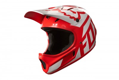 FOX kask RAMPAGE RACE Red White 2017
