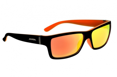 ALPINA okulary Kacey kolor black matt-orange szkło BLK mirror