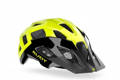 Kask RUDY PROJECT CROSSWAY BLACK YELLOW FLUO SHINY