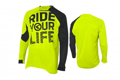 Koszulka KELLYS Ride Your Life długi rękaw Lime
