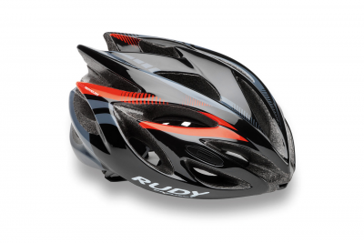 RP kask Rush Black Red fluo