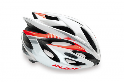 RP kask Rush White Red fluo