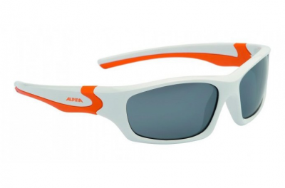 ALPINA okulary dziecięce Flexxy Teen kolor white-orange szkło BLK mirror S3