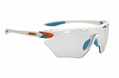 ALPINA okulary Twist Four Shield VL+ kolor white-cyan-orange szkło BLK S1-3 Fogstop