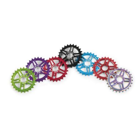  Zębatka BMX Star, alu 7075, 25 zębów, czarna anodowana 
