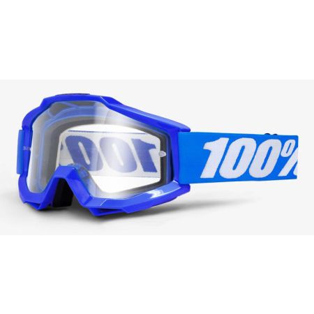 Gogle 100% ACCURI REFLEX BLUE (Szyba Przezroczysta Anti-Fog) 