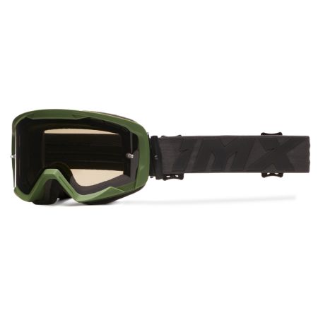 Gogle IMX Endurance Flip Green Matt/Black (szyba dark smoke + clear)