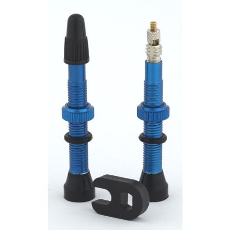 Trezado zawory bezdętkowe Presta 2 szt. Niebieskie