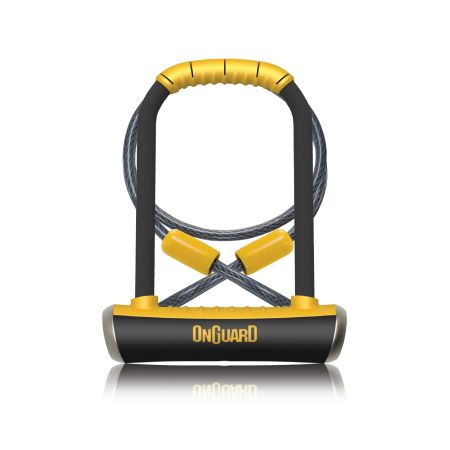 Zapięcie rowerowe ONGUARD PitBull DT 8005 U-LOCK - 14mm 115mm 230mm - 5 x Klucze z kodem + linka 10mm 120cm 