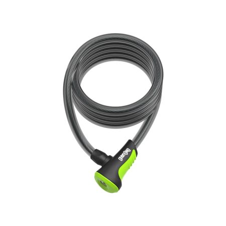 Zapięcie rowerowe ONGUARD NEON 8157GR Linka - 10mm 180cm - uchwyt + 2 x Klucze z kodem zielone 