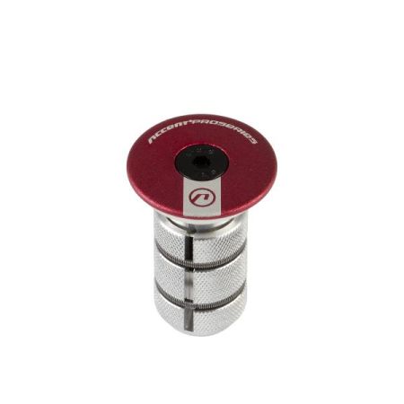  Gwiazdka AC-900 Carbon do widelców z karbonową rurą sterową 1-1/8", czerwona 