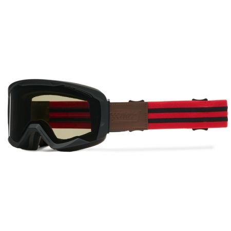 Gogle IMX Endurance Flip Black Matt/Red (szyba dark smoke + clear)